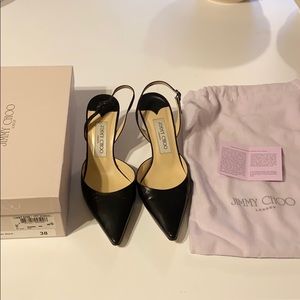 Jimmy Choo Kid Leather Black CARA size 38